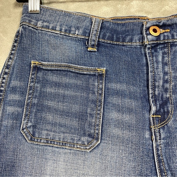 Lucky Brand Cut Off Denim Short Patch Pocket Size 10 / 30 - Picture 3 of 7